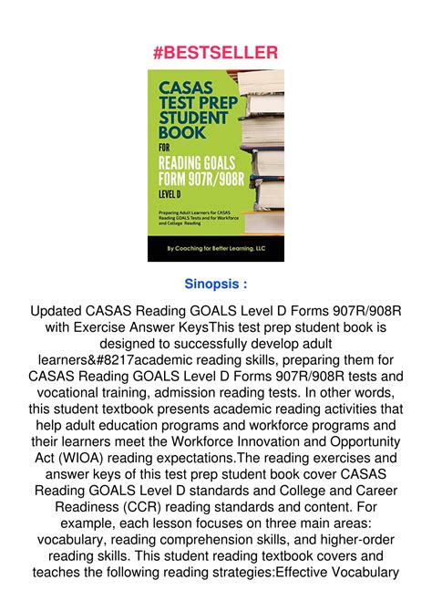 PPT - download CASAS Test Prep Student Book for Reading Goals Forms ...