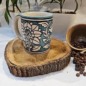 Buy Eearth Essentials Ceramic Coffee Mugs Handpainted, Crafted with ...
