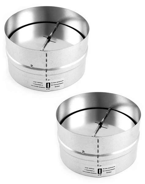 Buy QWORK Draft Blocker 6 Inch Damper Stopper Duct Damper Backflow ...