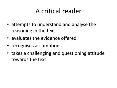 Image result for Critical Reading Definition