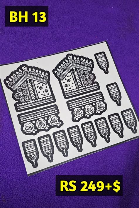 Bridal BH13 Mehindi Sticker (Only Sticker) – Iyak Sticker