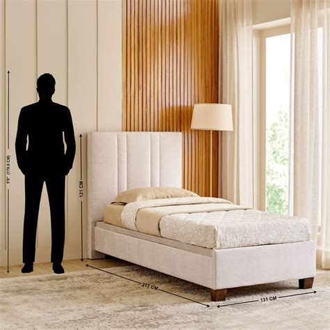 Buy Stellar Elite Amelia Single Bed with Hydraulic Storage - Cream from ...