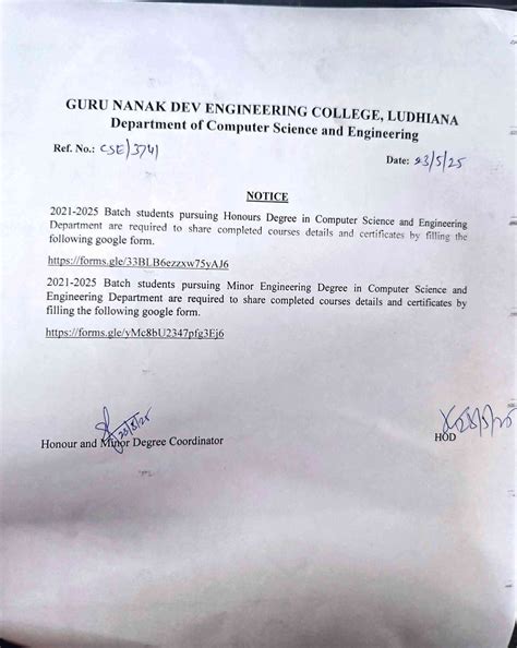 Time Tables | Department of Computer Science & Engineering
