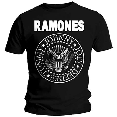Ramones 'Seal' (Black) T-Shirt (Plus Sizing)