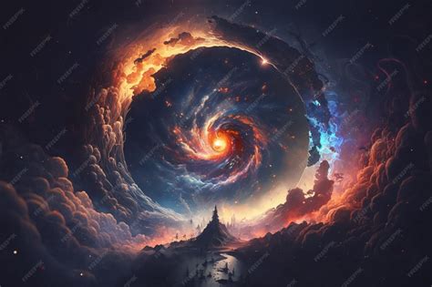 Premium Photo | The universe in another dimension