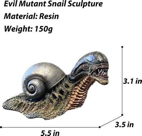 Buy Eita Alien Snail Statue,Resin Evil Snail Sculpture New Favorite for ...