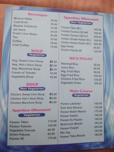 Menu at Kitchen Food Court, Bihta