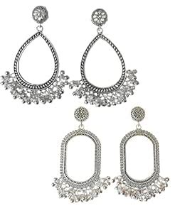 Pack of 2 Pair Drop + Oval Shape Jhumka Bezels for Resin Art and Craft ...