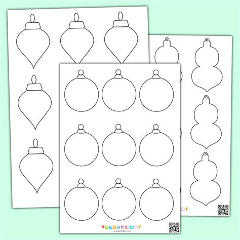 Blank Printable Christmas Ornaments | Gerald Printable
