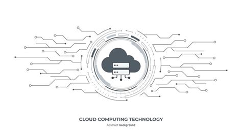 Concept of cloud computing digital information and data center ...