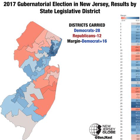 Maps: Presidential, gubernatorial, congressional performance in key NJ ...