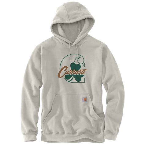 Loose Fit Midweight Hooded Shamrock Graphic Sweatshirt | Carhartt Reworked