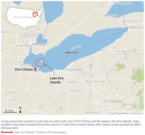 Bottom of Lake Erie Revealed by Rare Phenomenon - Newsweek