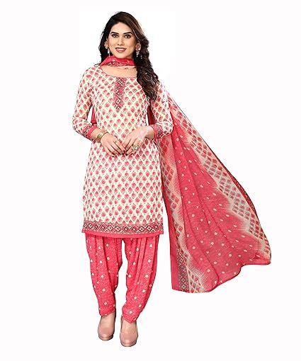 Yashika Women's Crepe Printed Unstitched Dress Material & Unstitched ...