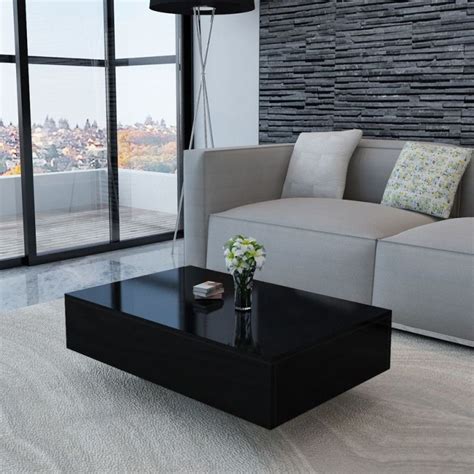 living room black table