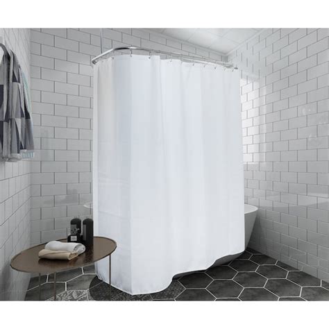 Utopia Alley 180-in W x 70-in L White Solid Mildew Resistant Polyester ...