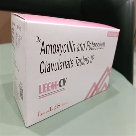 Amoxicillin Potassium Clavulanate Tablet at Best Price, LEEM CV TAB