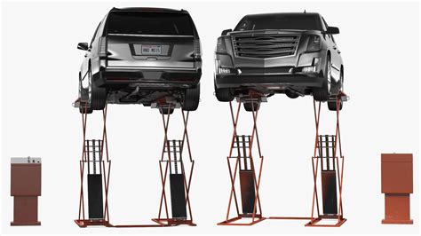 3D Automotive Scissor Lift and Generic SUV 2 Rigged model | 3D Molier ...
