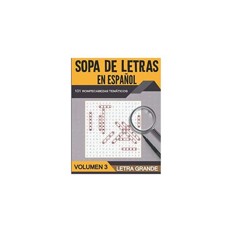 Sopa de Letras en Español Letra Grande - Volumen 3: India | Ubuy