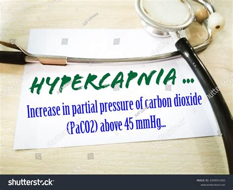 Hypercapnia Medical Term On White Background Stock Photo 2209553365 ...