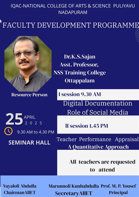 Events - National College of Arts and Science Puliyavu
