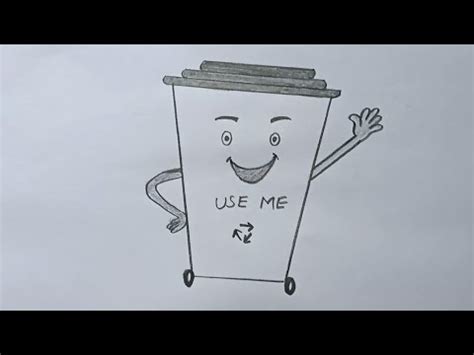 how to draw trash can|how to draw dustbin|step by step trash can ...