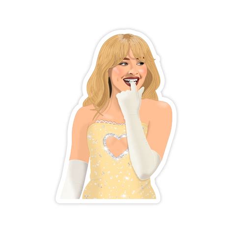 Sabrina Carpenter Sticker | Sabrina carpenter, Cute laptop stickers ...