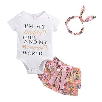 Hopscotch Baby Girls Cotton and Spandex Text Print Onesie And Shorts ...