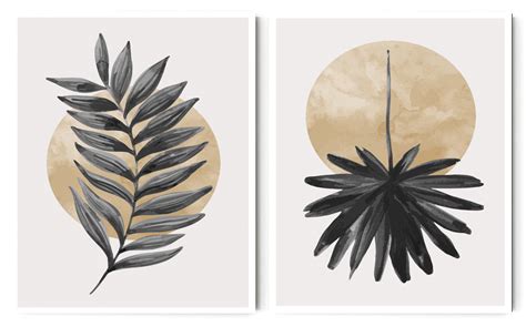 ELEGANT FERN LEAVES WALL ART FRAMES WITH GLASS- SET OF 2 – SUREKH DECOR