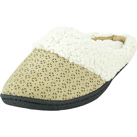 Dearfoams Women's Microfiber Suede Clog Slipper: Dearfoams: Amazon.in ...