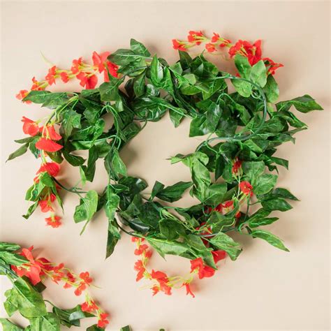 Party Decor Floral Vine Set of 2 Red Online - Premium Artificial Flower ...