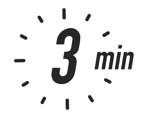 Timer icons 3 minutes vector black color 25661645 Vector Art at Vecteezy