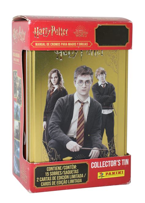 HARRY POTTER - PANINI - THE WIZARD'S HANDBOOK - GOLD COLLECTOR'S TIN ...