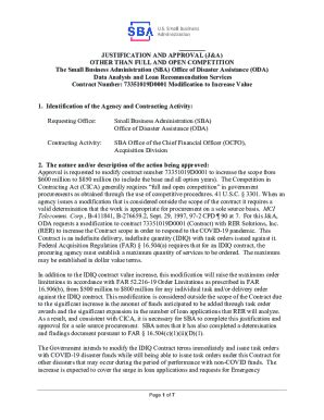 Fillable Online justification and approval (j&a) Fax Email Print ...