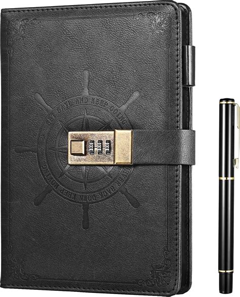KESOTE A5 Lockable Journal with Pen Locking Journal Notebook for Diary ...