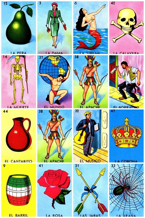 Printable loteria cards the complete set of 10 tablas printable digital ...