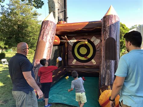 Inflatable Axe Throwing Game Rentals | PartyRentalsAreUs.com Long Island NY