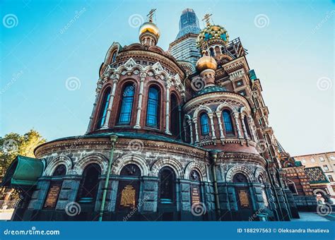 Saviour on Blood Church Exterior at the Daytime in Saint Petersburg ...