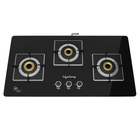 LPG Gas Stove with 3 Burners & Manual Ignition – Lifelong Online