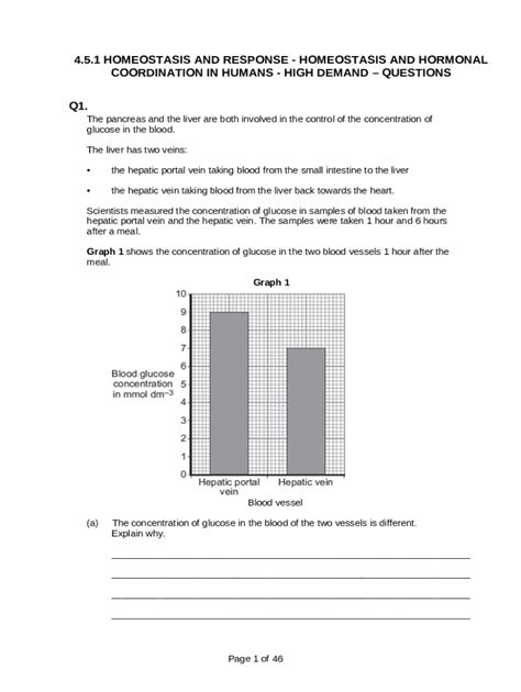 Hormonal Coordination in Humans - Save My Exams Doc Template | pdfFiller