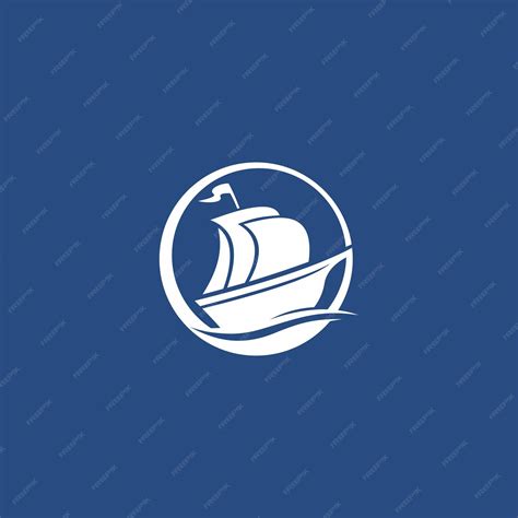 Simple ship logo for business or icon | Premium Vector