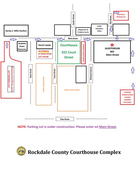 Courthouse Parking Map - Rockdale County Clerk of Superior and State Courts