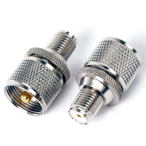 Buy Triswenic UHF Male to Mini UHF Female Adapter Connectors, 4 Teeth ...