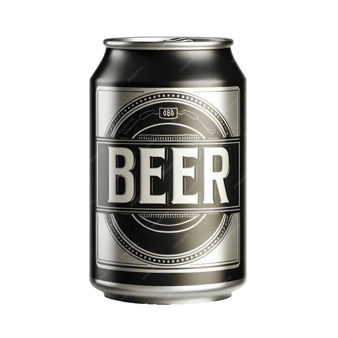 Beer tin can isolated on white transparent background | Premium AI ...
