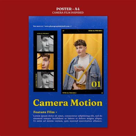 Camera film inspired poster | Free PSD