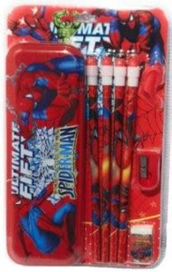 Flipkart.com | uniqueexpo Set Of 2 Kids Princess Spiderman Theme Pencil ...