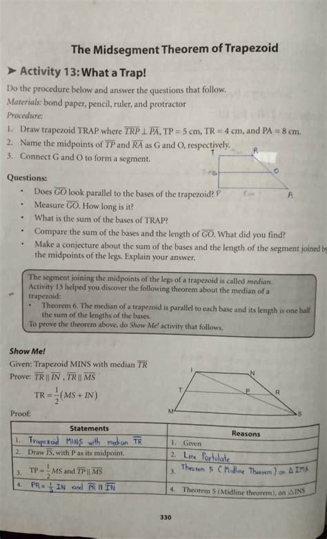 Trapezoid Midsegment Theorem