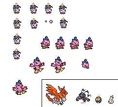 Yokomon-Biyomon Spritesheet by Lucho9 on DeviantArt