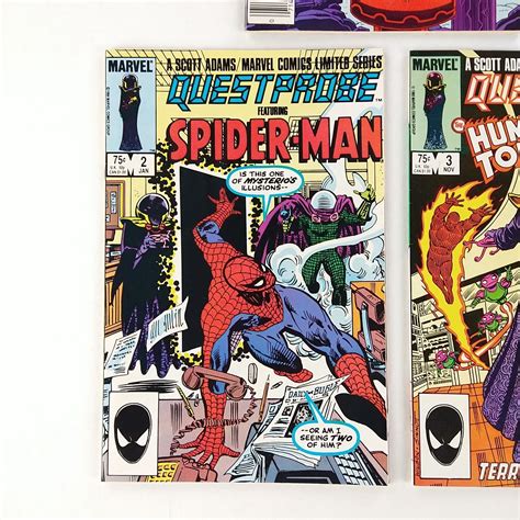 Questprobe #1-3 Complete Set (1984 Marvel Comics)Hulk Thing spider-Man - Gamebreaker