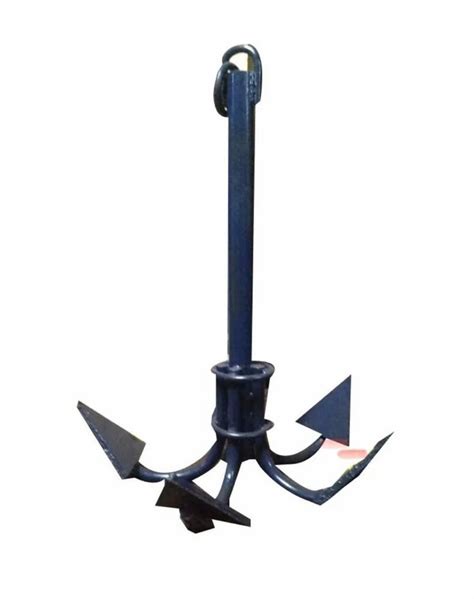 Marine Anchor - Black Mild Steel Marine Anchor Manufacturer from Rajkot